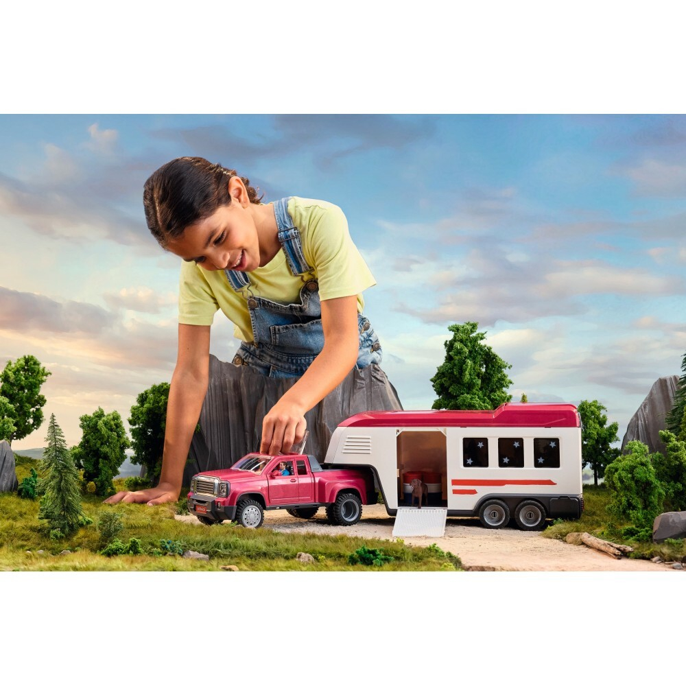 Schleich Horse Club - Грузовик с прицепом для лошадей на берегу озера 42705
