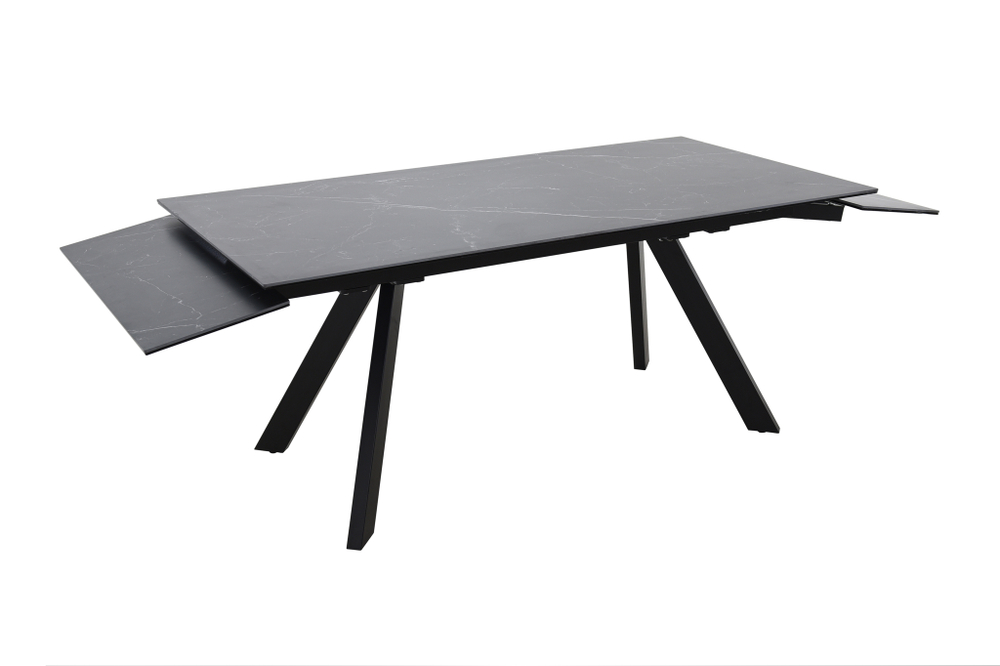 Стол Аврора Монако NEW, Керамогранит, Черный матовый муар/Greys black