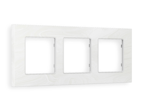 AF930103 Рамка ALFA Grand (Белый мрамор) 3-ая