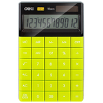 Калькулятор настольный DELI "1589" 12 разрядный, 166х104х15  мм, зеленый