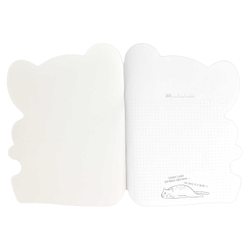 Тетрадь 40л арт. 64827/КОАЛА /180х255 мм, фигурная вырубка, мягкий переплёт (2 скобы). вн.блок - белый офсет, точка. Обложка - мелованный картон 190 г/м²,