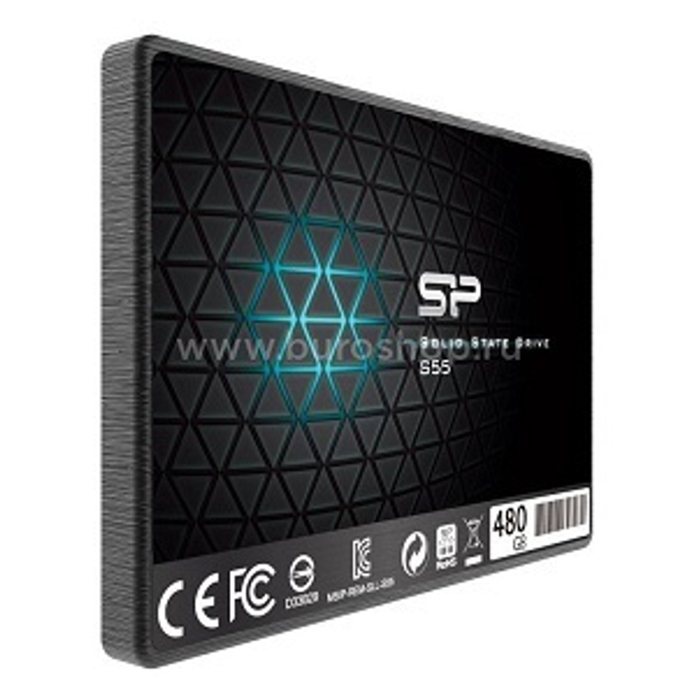 Жесткий диск SSD 2.5" 512Gb Silicon Power Ace A55, 560/530MBs, 60000 IOPS, TLC, SATA-III (SP512GBSS3A55S25)