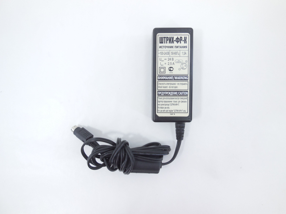 Блок питания для POS-терминалов Атол/Штрих/VikiPrint/Viki Tower 24V 2.5A Разъём 3 pin