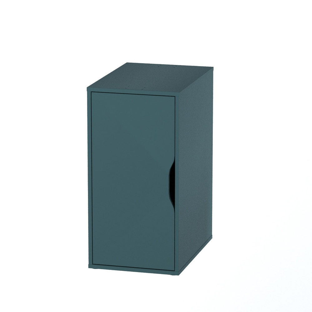 Тумба Ингар ДВ 36x71x53, серо-бирюзовый