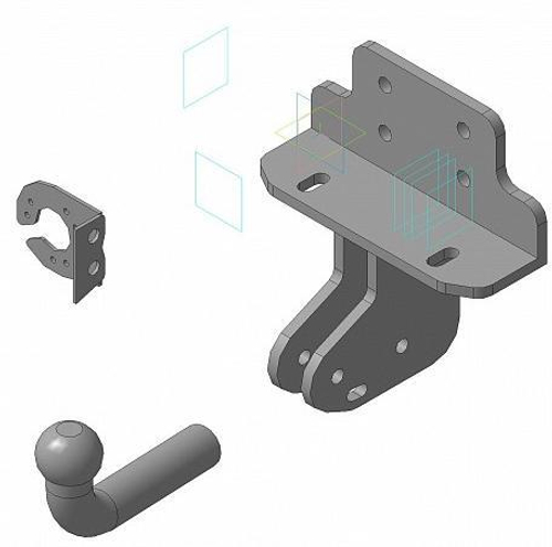 Фаркоп Toyota Land Cruiser 200 2008-2014, условно-съемный,(без электрики) Трейлер.7821