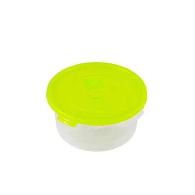 Контейнер для СВЧ 0,8 круглый с клапаном СМАЙЛ