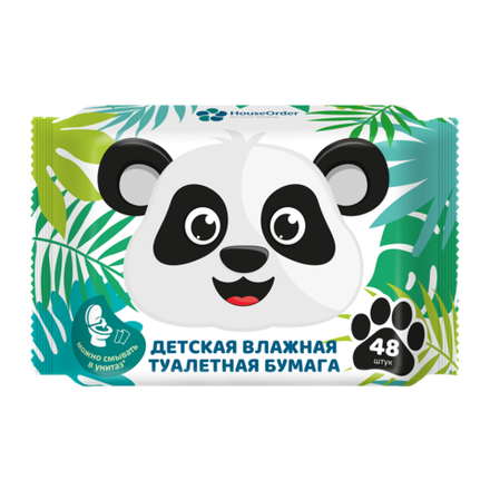 Детская влажная туалетная бумага 48 шт
