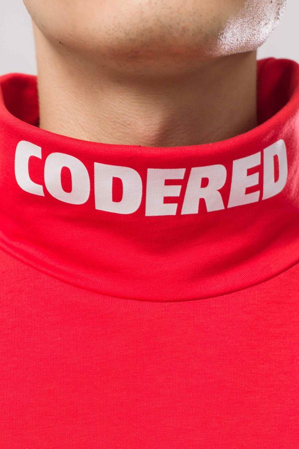 Водолазка оверсайз Rollneck Wide Coderedneck Красная светлая - фото 5