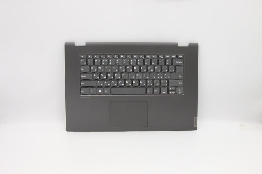 Верхняя панель с клавиатурой (топкейс) для ноутбука Lenovo IdeaPad C340-15IWL. раскладка - русская, без подсветки, серая (5CB0S17676), оригинал