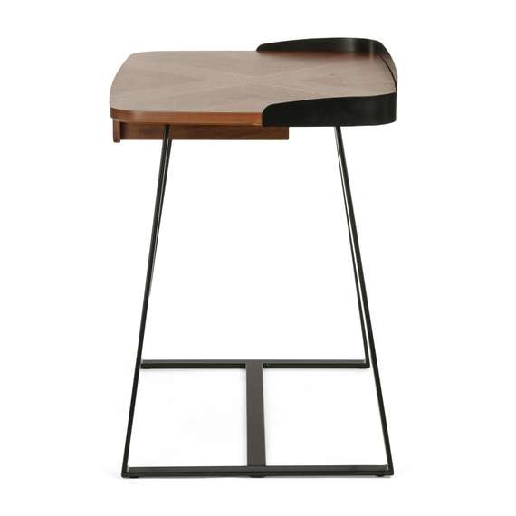 Письменный стол Falio 91х61 см, шпон ореха, металл