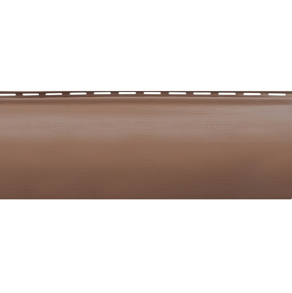 Сайдинг Альта Профиль Blockhouse красно-коричневый однопереломный 3100 мм