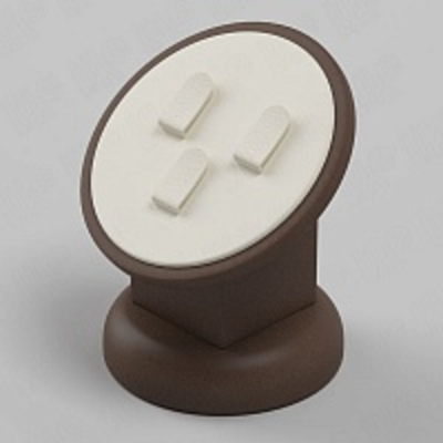 Подставка для 3 колец/круглая/3 вертикальных язычка/накладка/ножка/основание