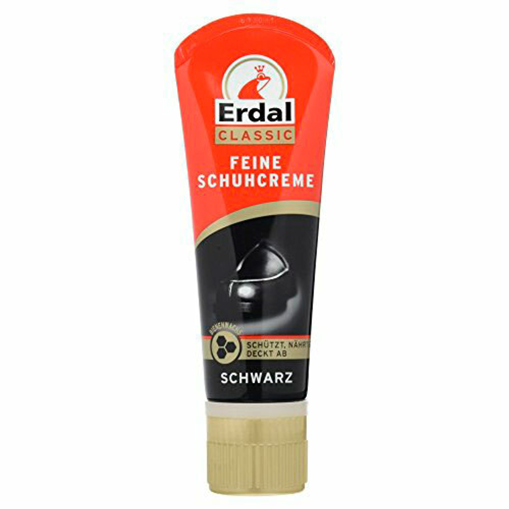Крем для обуви в тубе Erdal Feine Schuhcreme Черный 75 г