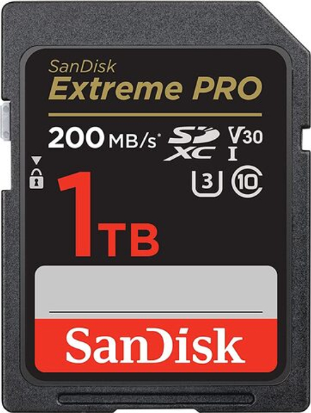 Карта памяти SanDisk Extreme Pro microSDXC 1TB UHS-I U3 V30, R/W 200/140 МБ/с