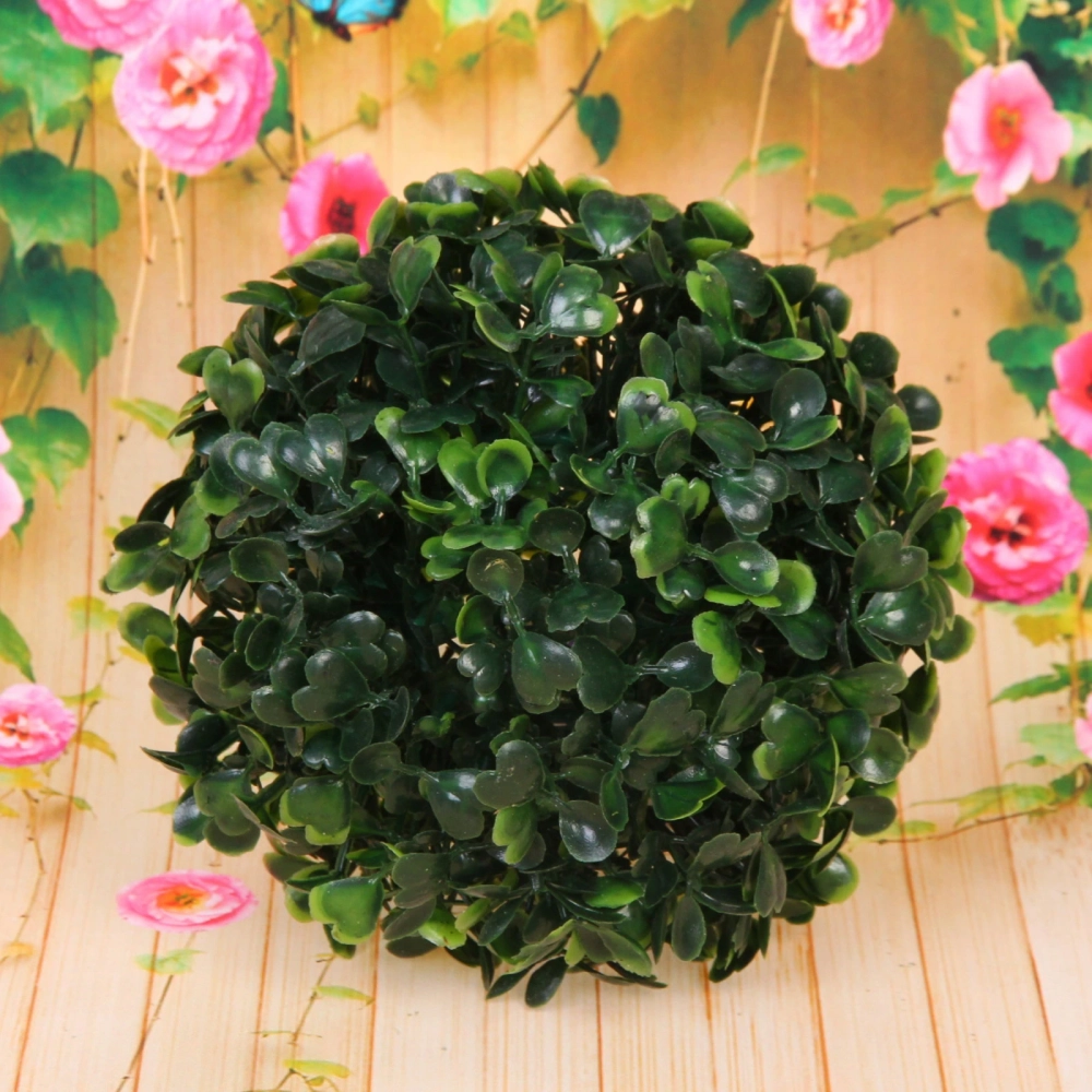 Искусственное растение шар «Самшит» темно-зеленый D-13см Ultramarine