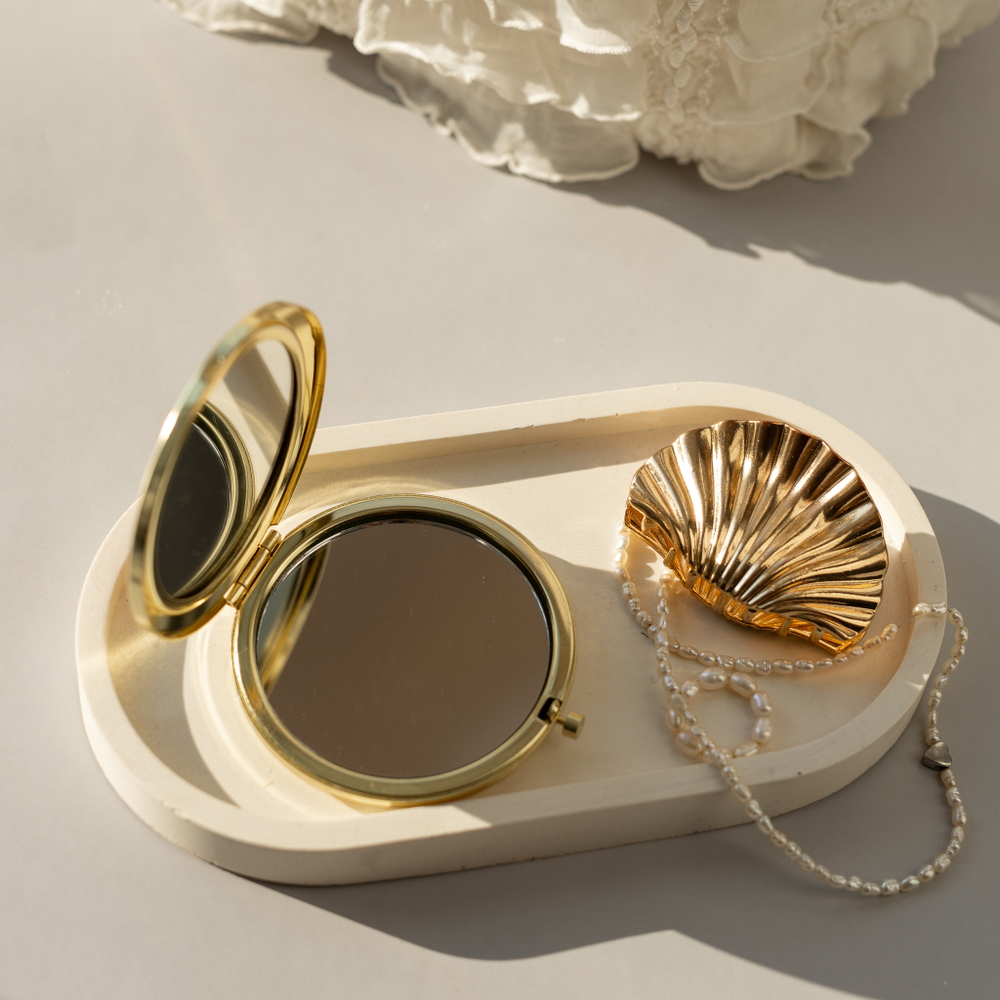 Зеркальце круглое Жостово декоративное