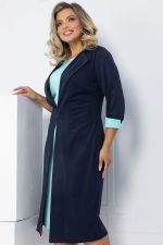 Платье На шпильке (синий/мята) П12678-4 LT Collection