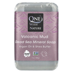 One with Nature, Минеральное мыло Мертвого моря, вулканическая грязь, 198 г (7 унций)