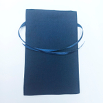 Мешочек 10х15 см темно-синего цвета для упаковки подарка, сувениров, товаров ручной работы
