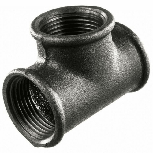 Тройник черный 1" (оцинк)