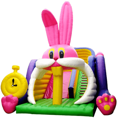 Надувная горка "Зубастый зай"