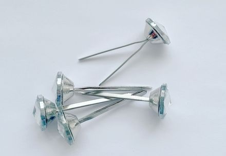 Стразы 25 мм на двойной ножке