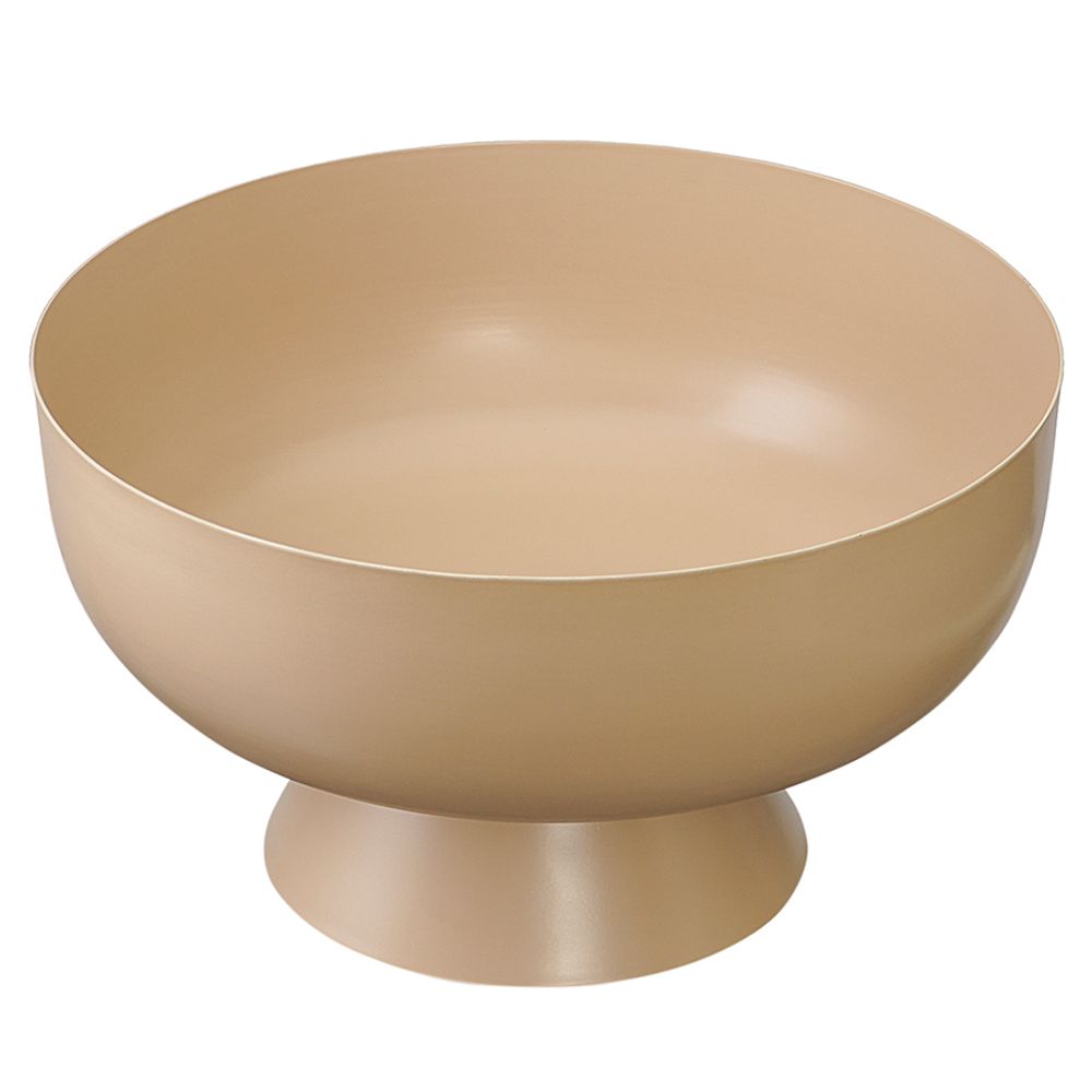 Блюдо на ножке Vivlend, Ø25,5 см, бежевое