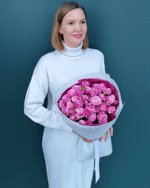 Кустовая пионовидная роза Леди Бомбастик,9 шт(00423)