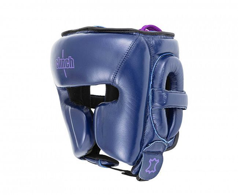 Шлем боксерский Clinch Undefeated темно-синий C162