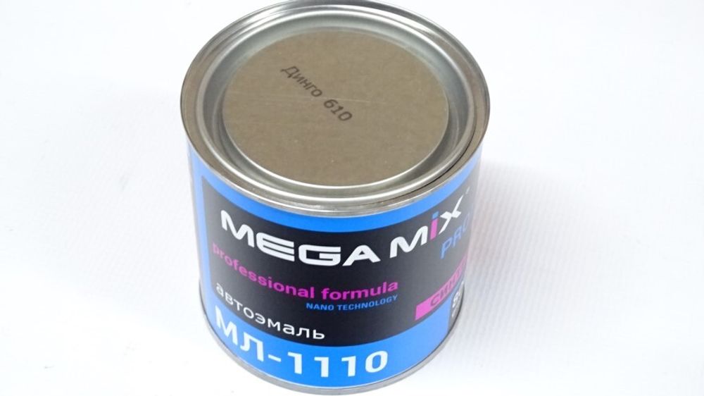 Краска эмаль МЛ-1110 mega синтал № 610 Динго 800 мл (MegaMix)