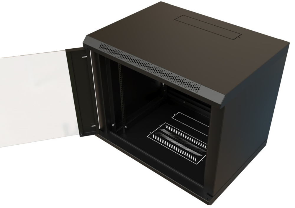 Шкаф серверный 19", 15U WRLine WR-TW-1566-GP-RAL9004