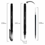 Ручка гелевая BRAUBERG SPECIAL, 1шт, ЧЕРНАЯ, игольчатый узел 0,38 мм, тонкая линия письма 0,2 мм, 144246