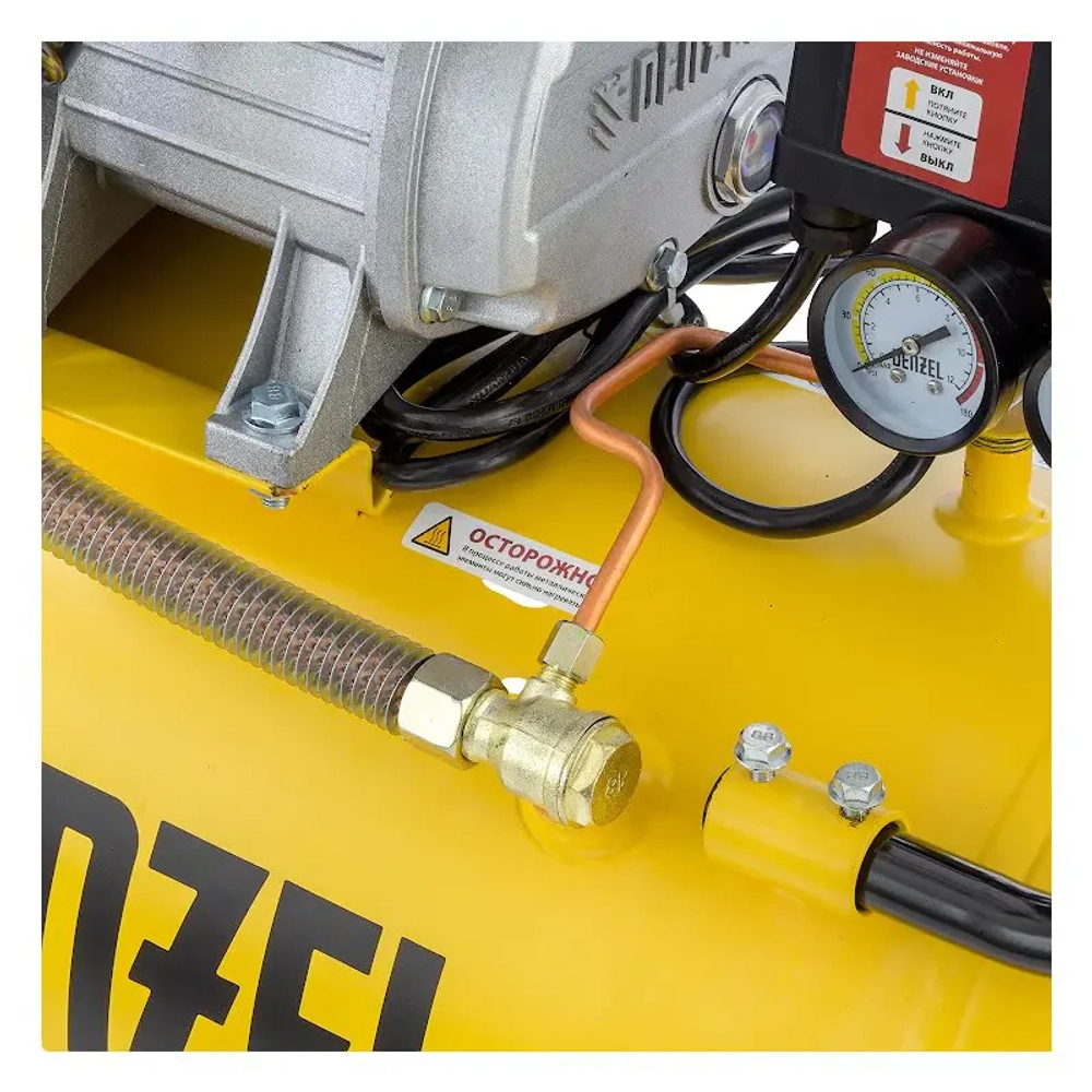 DENZEL X-PRO DKV2200/50 компрессор воздушный 2.2 квт, 400 л/мин, 50 л 58083