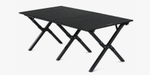 Стол складной, 118х60х44 см,с Х-образными ножками, черный