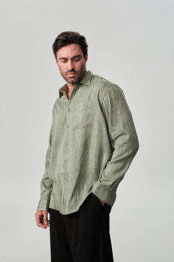 Рубашка | washed olive