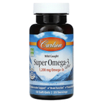 Carlson, Super Omega-3 Gems, высокоэффективные омега-3 кислоты из рыбы дикого улова, 50 капсул