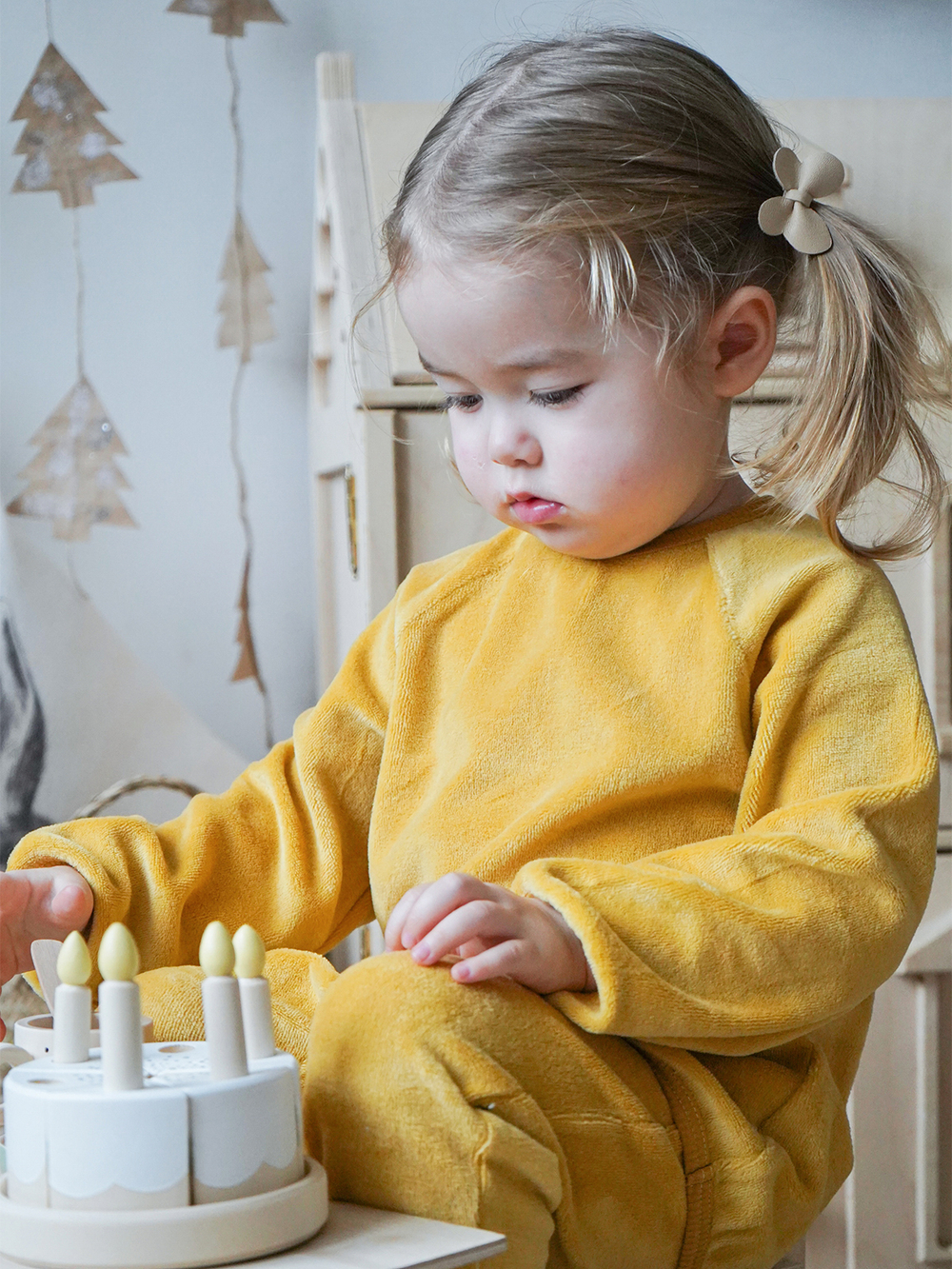 Велюровый комплект Mjölk Mustard