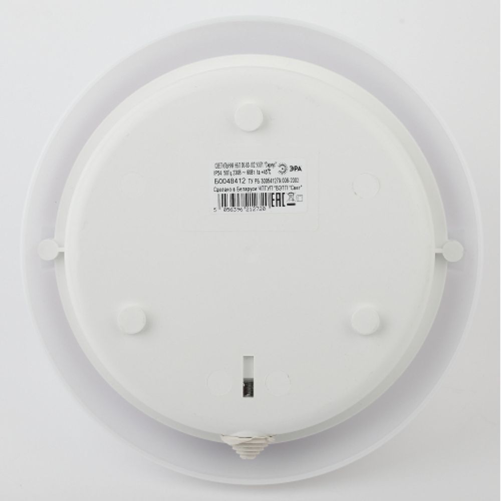 Светильник ЭРА НБП 06-60-102 с фото-шумовым датчиком Сириус IP20 E27 max 60Вт D220 круг белый акустический