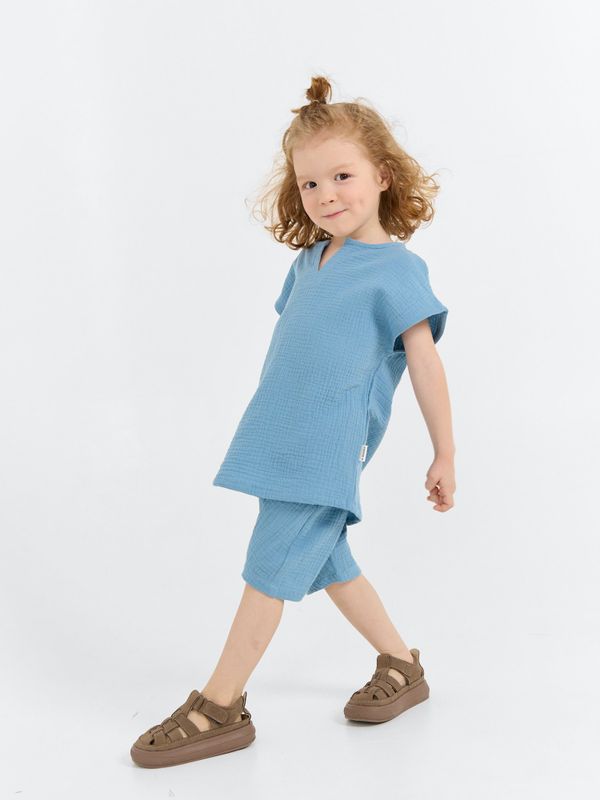 Рубашка муслиновая без рукавов 