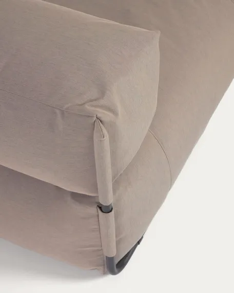 Пуф-шезлонг уличный Square для модульного дивана 165x110 бежевый