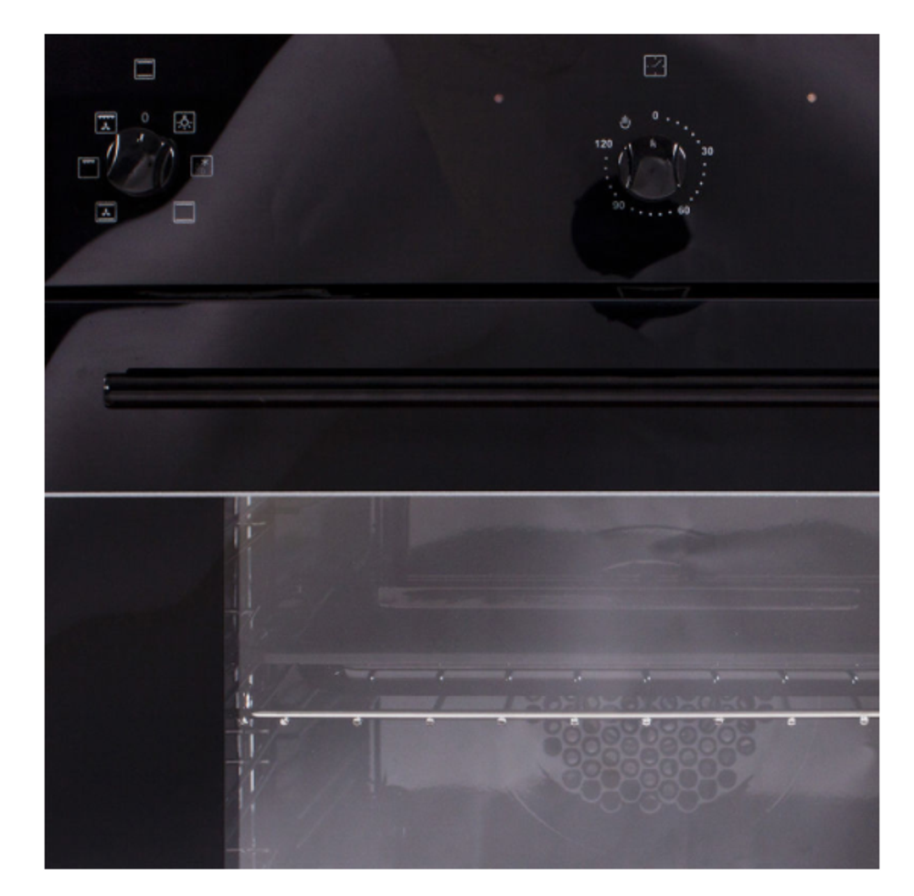 Электрический духовой шкаф Electronicsdeluxe 6006.03-003 (черное,мех.ручки)