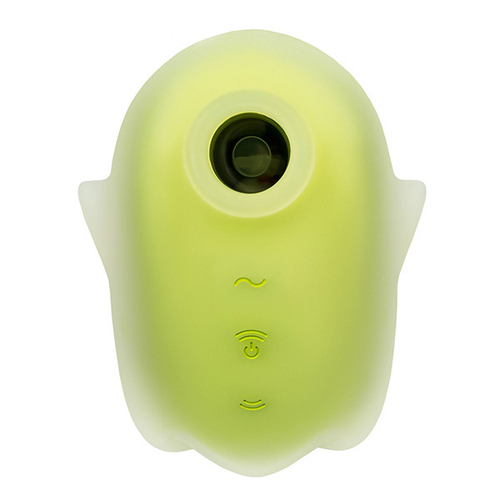 Желтый люминесцентный вакуум-волновой стимулятор клитора 8,4см Satisfyer Glowing Ghost