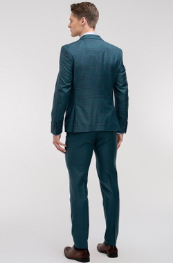 Мужской классический костюм (зеленый) В53