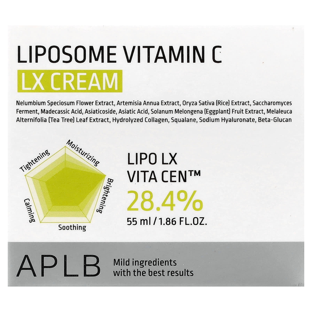 APLB, Liposome Vitamin C LX Cream, 55 мл (1,86 жидк. Унции)