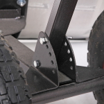 Движок для снега алюминиевый на колесах 750*430мм регул. угол наклона ручки, регул. высота ручки, большие пневматические колеса,регул. угол отвала