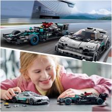 Конструктор LEGO Speed Champions 76909 Mercedes-AMG F1 W12 E Performance и Mercedes-AMG Project One