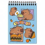 Блокнот А6 60л."Капибара" на гребне, целлюлозный картон (Центрум)