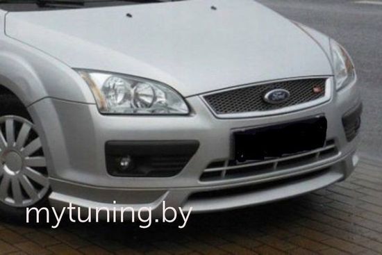Юбка переднего бампера V.1 для FORD FOCUS MK2 2004-2011