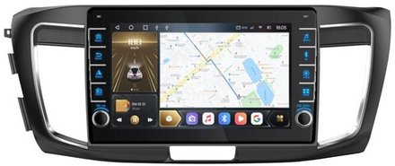 Магнитола для Honda Accord 9 2013-2015 (CR2) - Carmedia OL-1642 (крутилки) QLed, Android 10, ТОП процессор, CarPlay, SIM-слот