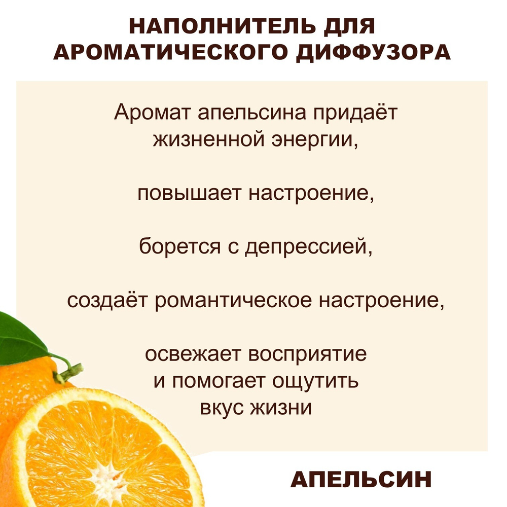 АПЕЛЬСИН - Наполнитель для ароматического диффузора